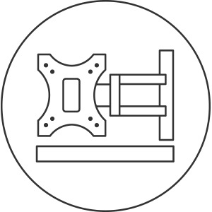 LCD Monitor Mount and Shelf